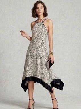 cinq a sept | Dresses | Cinq A Sept Green Floral Dress With Removable Slip  Dress | Poshmark